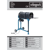 Scheppach HL455 5905214901 Log Splitter manual cover