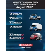 Kenworth T180 2022 Truck manual cover