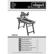 Scheppach HSM3500 5906708901 Tile Cutter manual cover