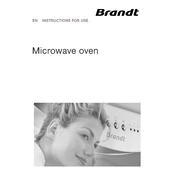 Brandt ME1245B Microwave Oven manual cover