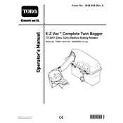 Toro Titan EZ Vac 79346 Bagger manual cover