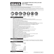 Sealey CP108VCSBO Saw manual cover