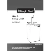 Magic Chef MCKC490B2 Cooler manual cover