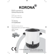 Korona 48100 Preserver manual cover