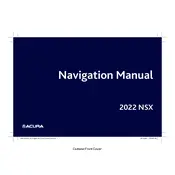 Acura NSX Navigation 2022 Sports Car manual cover