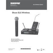 Shure SLX Microphone manual cover