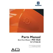 Husqvarna MZ 52LE 967 277406-00 Lawn Mower manual cover