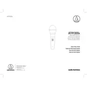 Audio-Technica ATR1300x Microphone manual cover