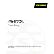 Shure PS124 Power Supply manual cover