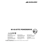 McCulloch PowerDrive M145-97TC manual cover