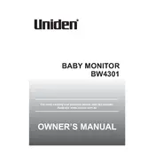 Uniden BW4301 Monitor manual cover