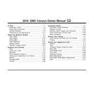 GMC Canyon 2010 manual cover