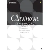 Yamaha Clavinova CLP-280 Piano manual cover