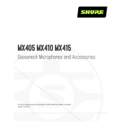 Shure MX405 Microphone manual cover