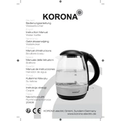 Korona 20608 Kettle manual cover