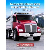 Kenworth T680 2016 Truck manual cover