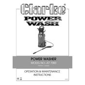 Clarke 7333220 JET7000  Power Washer manual cover