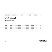 Casio EA200 Analyzer manual cover