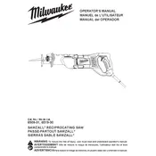 Milwaukee 6509-31 Saw manual cover