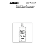 Flir Extech RH250W Meter manual cover