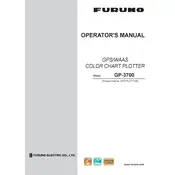 Furuno GP-3700 Plotter manual cover