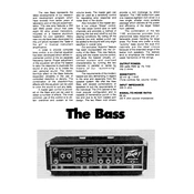 Peavey The Bass Amplifier manual cover