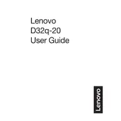 Lenovo D32Q-20 61E4-GCR1-WW Monitor manual cover