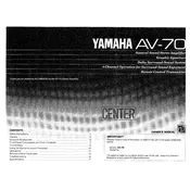 Yamaha AV-70 Amplifier manual cover