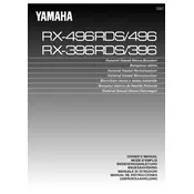 Yamaha RX-396 Receiver manual cover