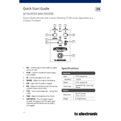 TC Electronic SKYSURFER MINI REVERB manual cover