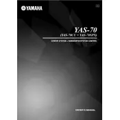 Yamaha YAS-70 Soundbar manual cover