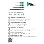 Wera Click-Torque XP 1 Wrench manual cover