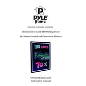 Pyle PLWB3040 Writing Board manual cover