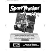 Power Wheels Mattel Sport Tracker G4626 Toy manual cover