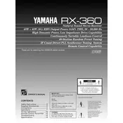 Yamaha RX-360 Receiver manual cover