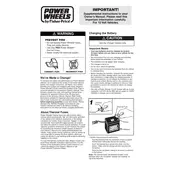 Power Wheels Mattel Jeep Wrangler 78490 Toy manual cover