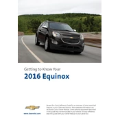 Chevrolet Equinox 2016 manual cover