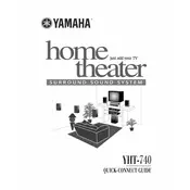 Yamaha YHT-740 Sound System manual cover