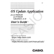 Casio OS Update Application Software manual cover