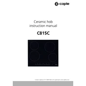 Caple C815C Hob manual cover