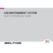 Kia Seltos Car Infotainment System 2021 Subcompact Crossover manual cover