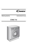 Candy CWB 714-80S manual cover