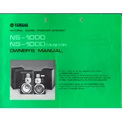 Yamaha NS-1000 Speaker manual cover