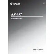 Yamaha RX-397 Receiver manual cover