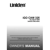 Uniden iGO CAM 325 Recorder manual cover