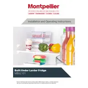 Montpellier MBUL101 Refrigerator manual cover