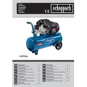 Scheppach HC53dc 5906102901 Compressor manual cover