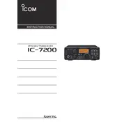 Icom IC-7200 Transceiver manual cover