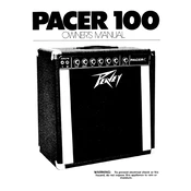 Peavey Pacer 100 Amplifier manual cover