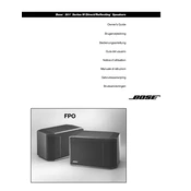 Bose 301 Series IV Speakers manual cover